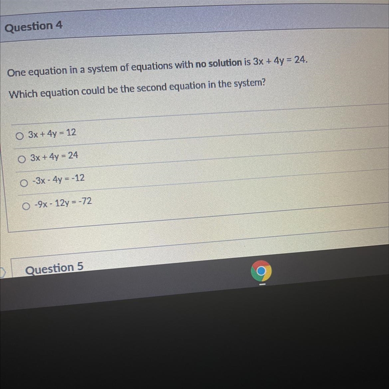 Which equation could be the second equation in the system ?-example-1