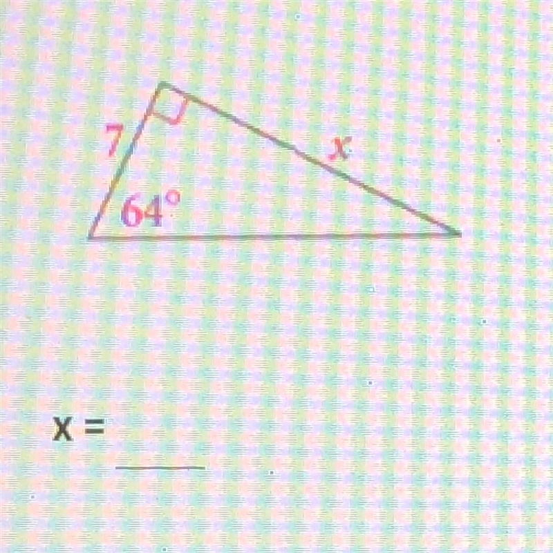 Find the value of x. Round your answer to the nearest tenth.-example-1