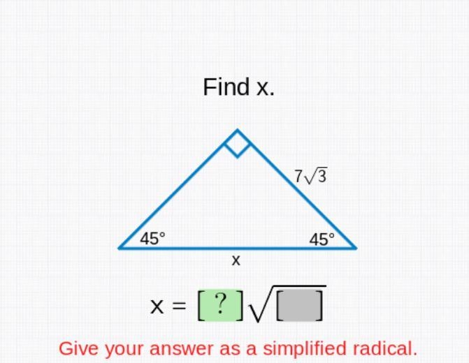 Find x on the triangle geometry please help-example-1