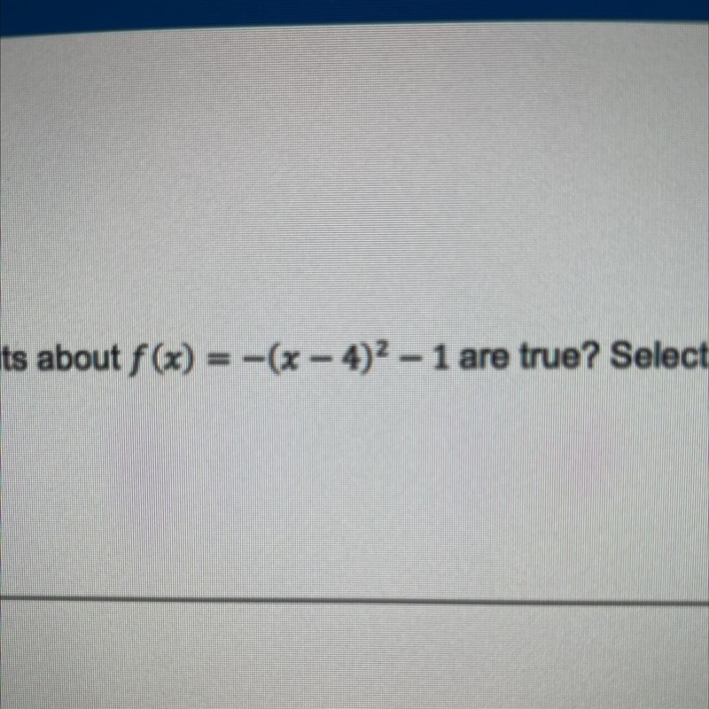 I know how to The vertex but I’m not sure how to do it when there is a negative sign-example-1