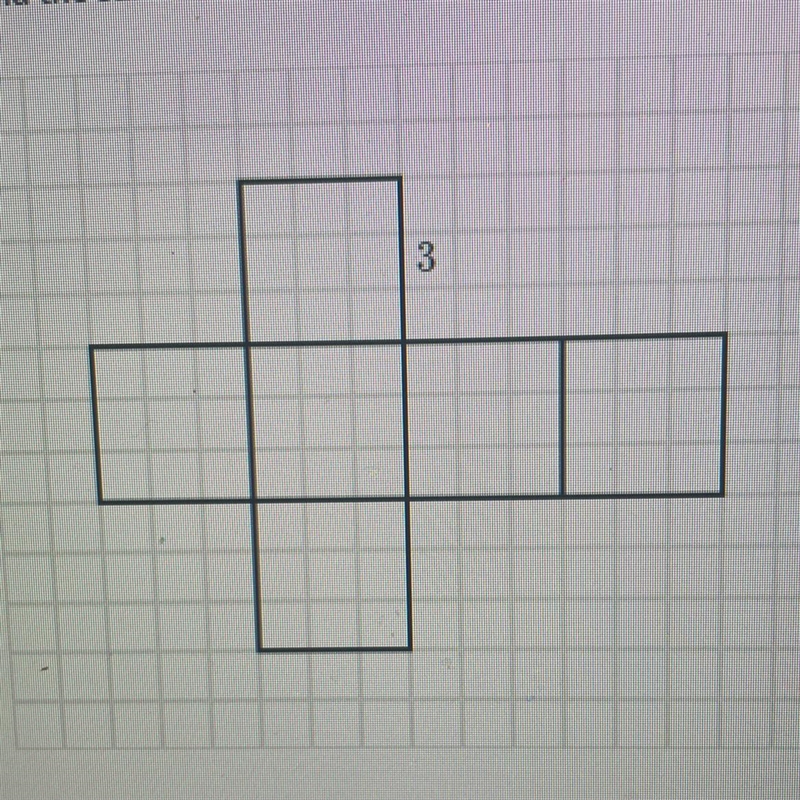 Find the surface area of the cube using its net (below).-example-1