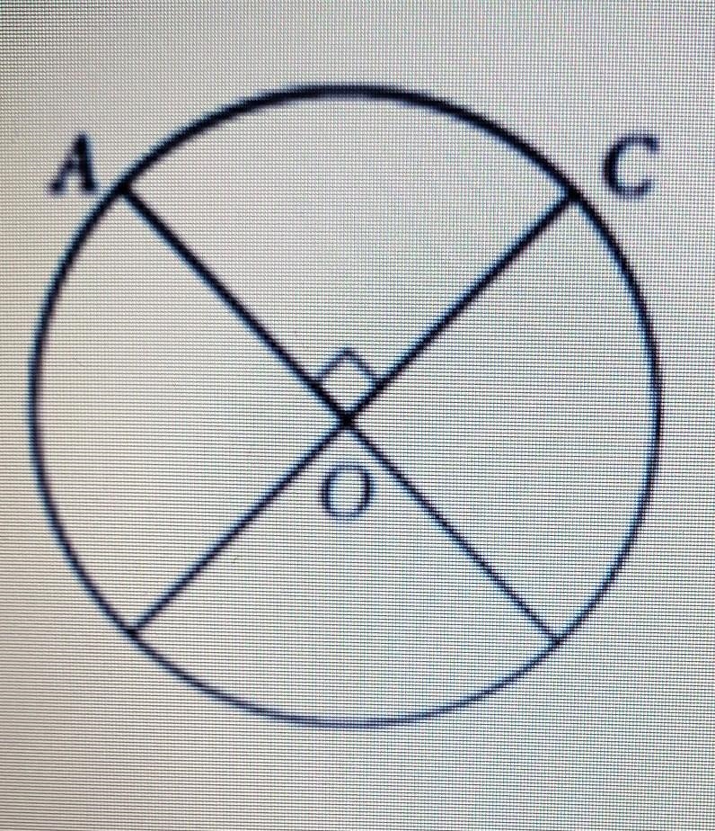 What is the length of AC if the circumference is 36?-example-1