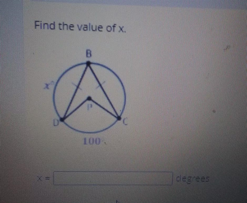 Can someone please help me find the value of X?-example-1