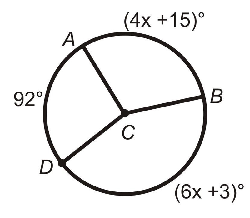 For the image above, find the following: x = ACB =-example-1