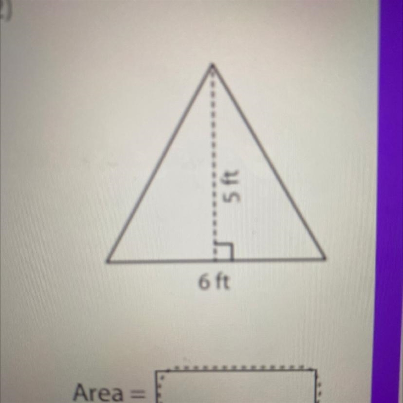 I need help figuring out what the area is of the given shape-example-1