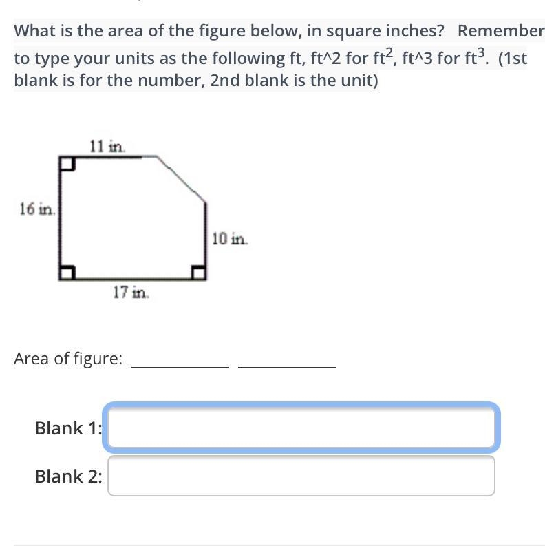 Find the area if the figure below in square inches-example-1