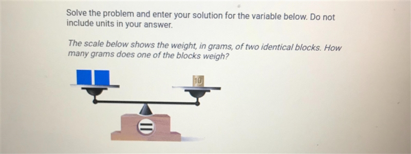 Solve the problem and enter your solution for the variable below. Do notinclude units-example-1