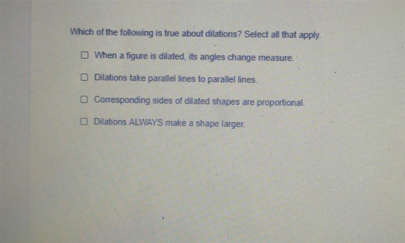 how do I find all the correct statements? (use the options below and select all that-example-1