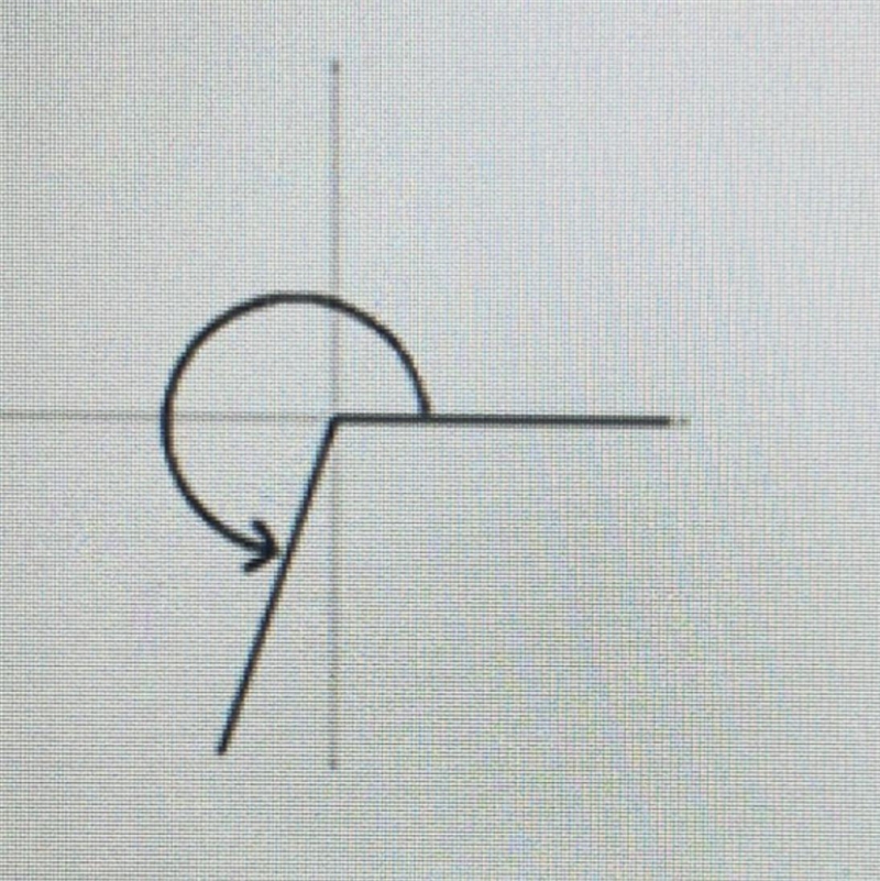 What quadrant does the terminal side of this angle lie in? A) Quadrant ll B) Quadrant-example-1