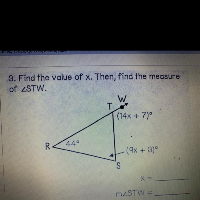 This is called angle relationships and with triangles. Please help-example-1