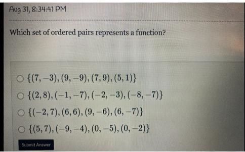 How can I figure out what set is a function? I did not understand this in class today-example-1