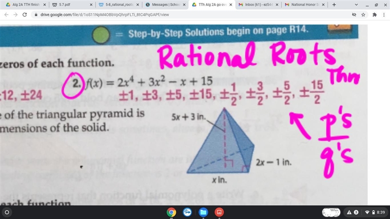 I was given the answer but i dont know how to solve please help & explain-example-1