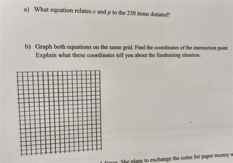 NO LINKS!! Suppose the goal is to raise $600. One equation relating the calendar and-example-1