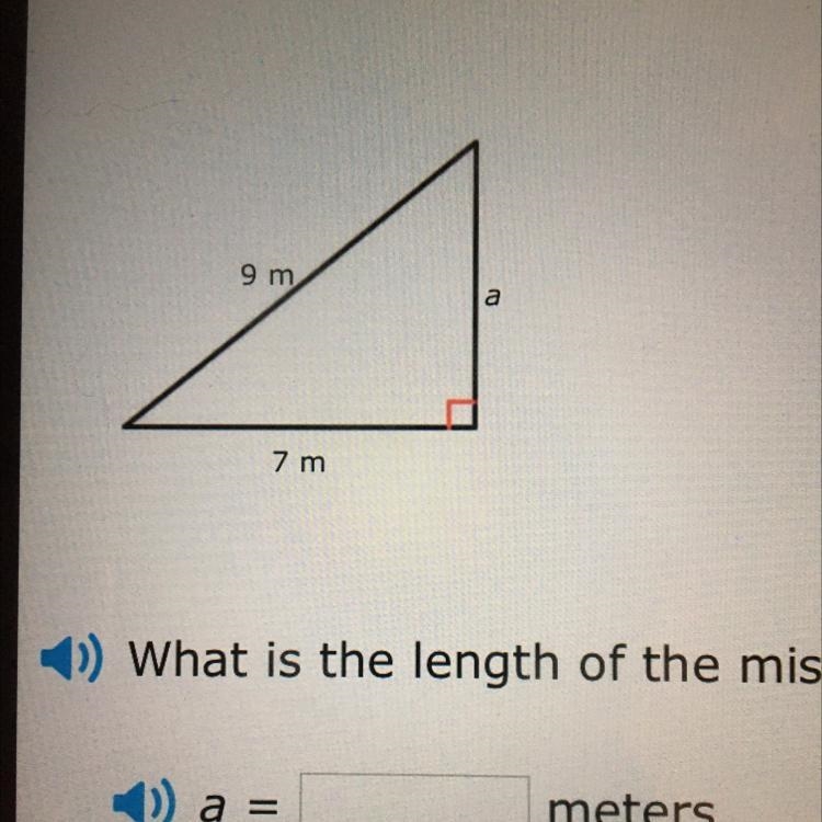 What is the missing leg length? If necessary round to the nearest 10 tenths-example-1