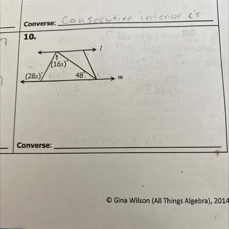 What is x, how to find it and what is the converse-example-1