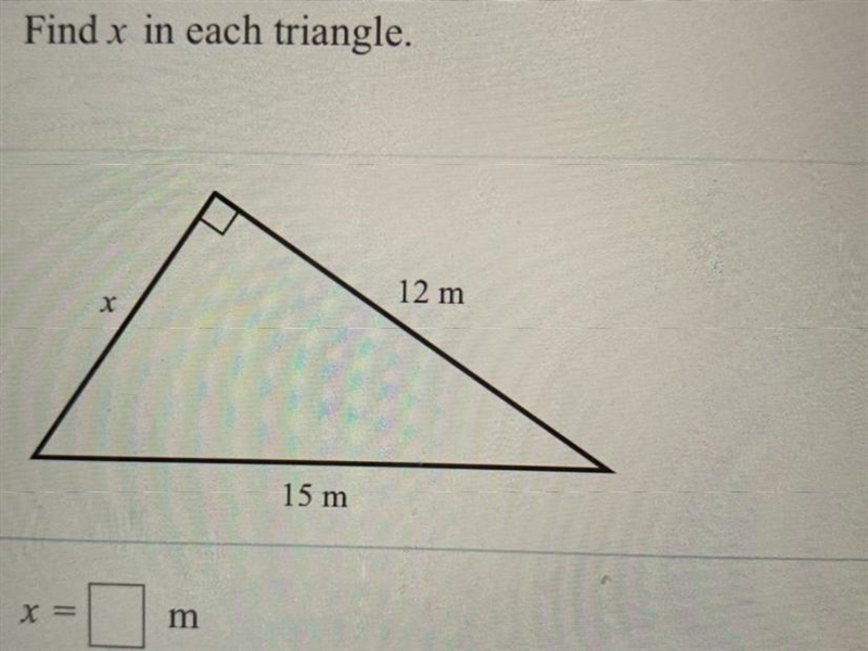 Find x in each triangle-example-1