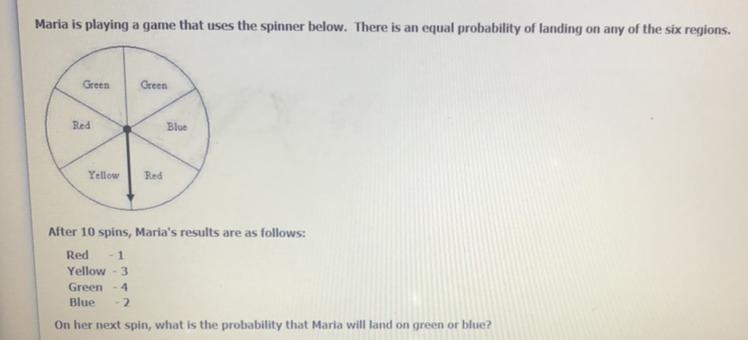 7th grade math probability Super easy (Look at picture)-example-1