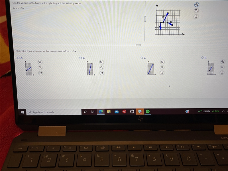 Use the vectors in the figure at the right to graph the following-example-1