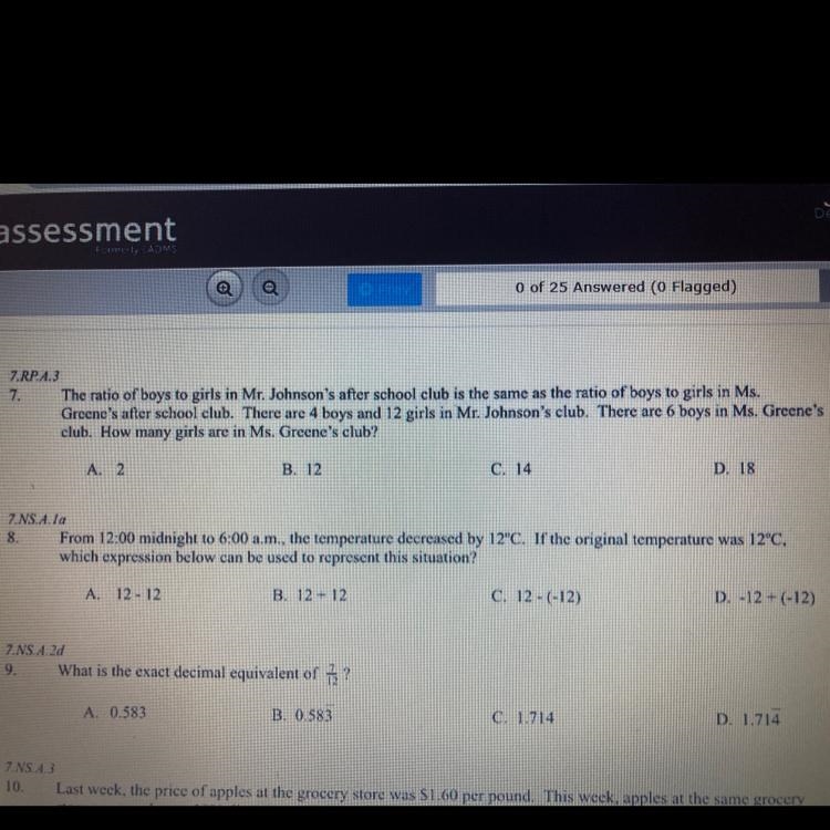 If you could help me with number 7-9 that would be nice if not it’s ok .-example-1