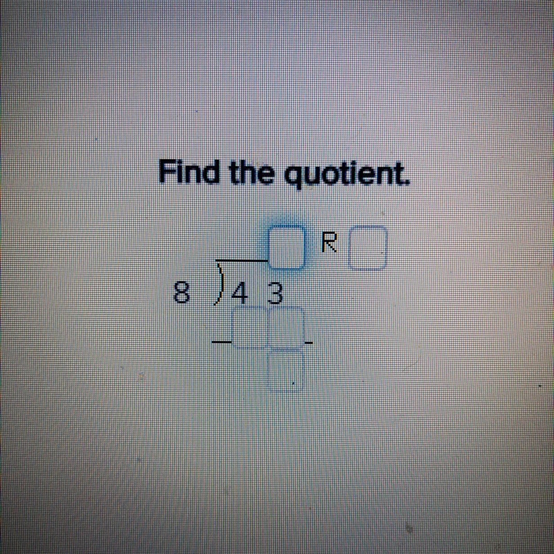 Find the quotient. Please help! Trying to help my 4th grader and I’m clueless!-example-1