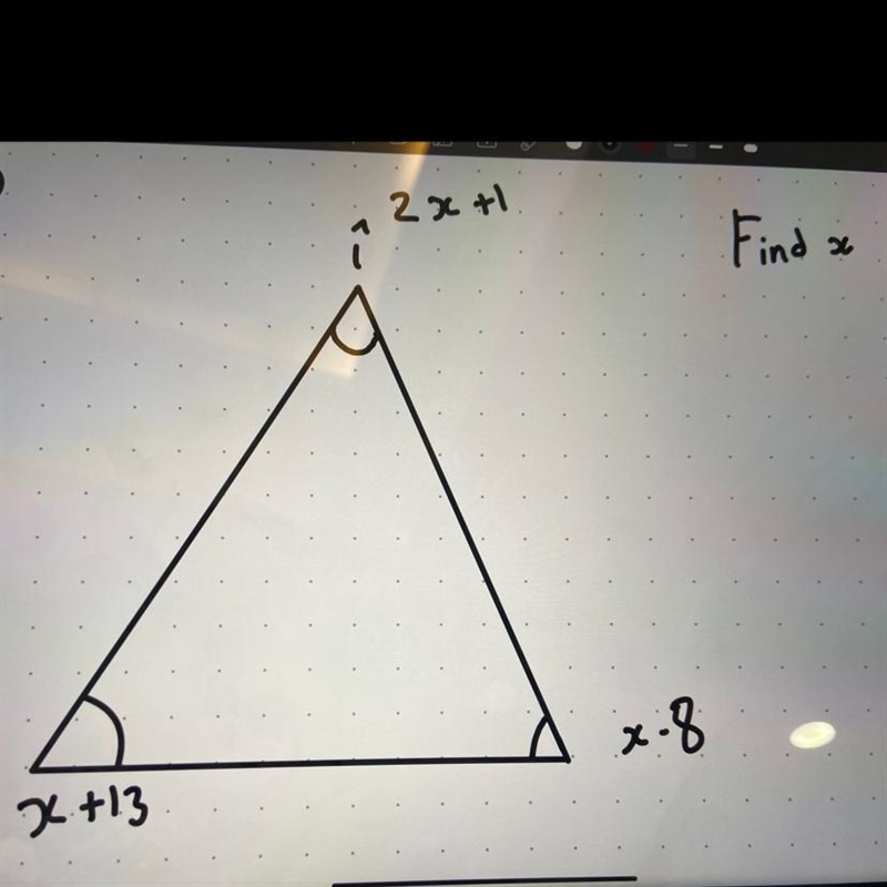 X+13 2x +1 x-8 Find x-example-1