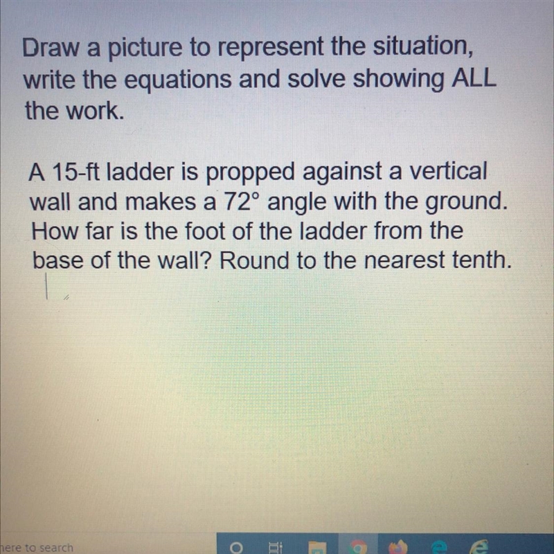 The answer is 4.6 ft provided by my teacher, I need help with the work-example-1