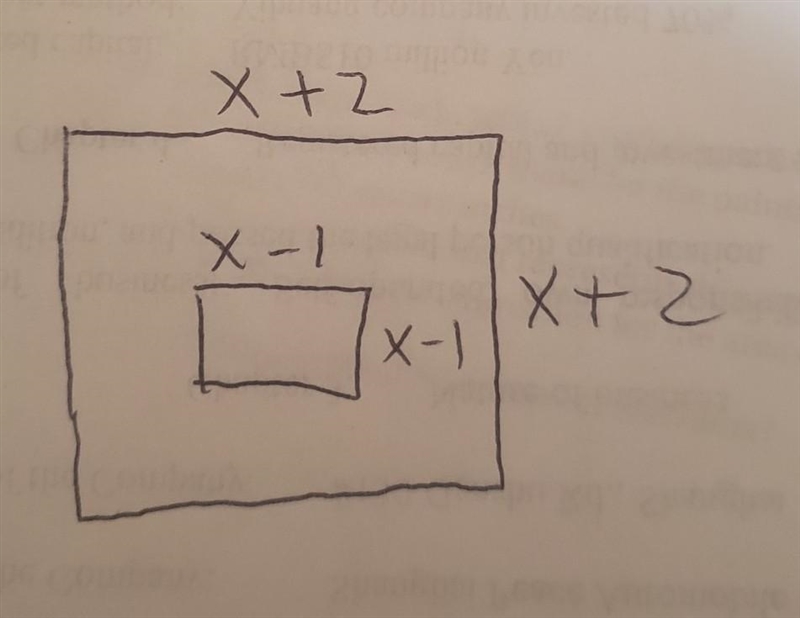 Find expression for the area of each shaded region. Wrote answer in standard form-example-1