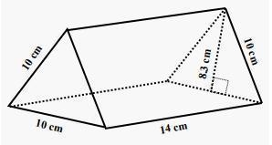 Find the Lateral Surface Area of the triangular prism.The height 8.3 is not in the-example-1