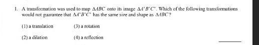 a transformation was used to map angle ABC on suits image angle a prime B Prime and-example-1