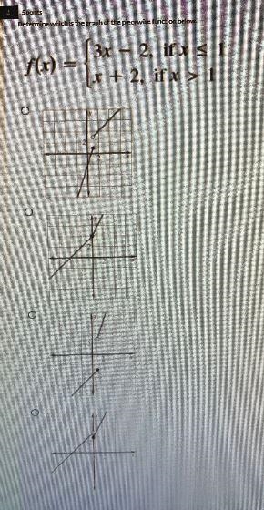 F(x) =3x – 2, if x 51(x + 2, if x > 1+At-example-1