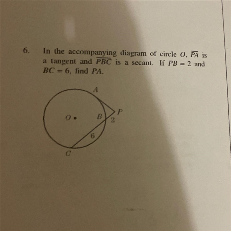 In the accompanying diagram of a circle of O …..-example-1