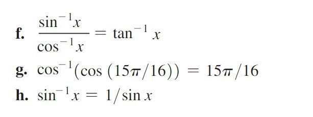 Determine if f, g, and h are true or false. If false, correct the statement with an-example-1