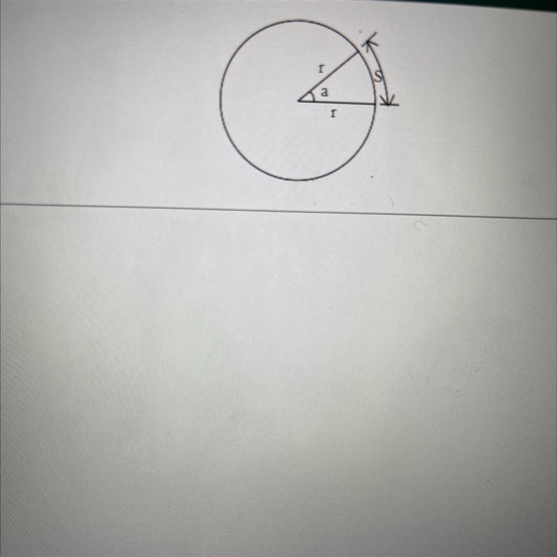 Calculate the arc length S and area A of the following sector.a =70°r= 50 cmRound-example-1