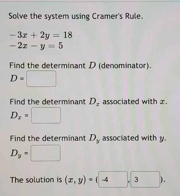 How to find the denominator, the associates of x & y-example-1