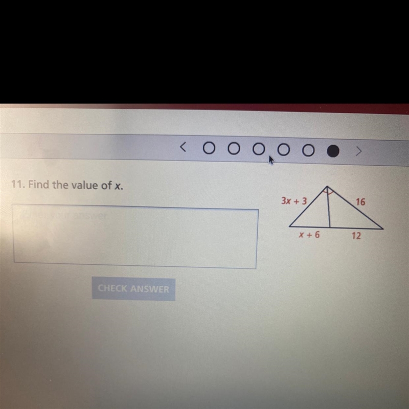 Need help with his geometry question. Find the value of x-example-1