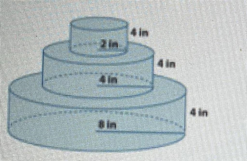 A design for a laver cake is shown. A large bottom layer will be added following the-example-1