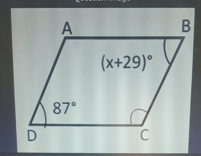 Shape ABCD is a parallelogram. Calculate the value of X.-example-1