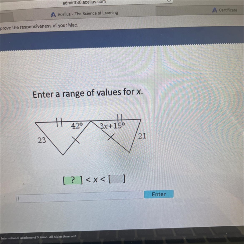 Enter the range of values for x using the picture shown-example-1