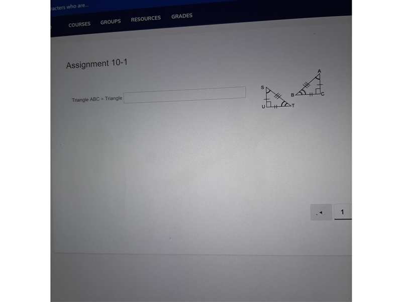 Assignment 10-1 A Triangle ABC = Triangle S B U-example-1