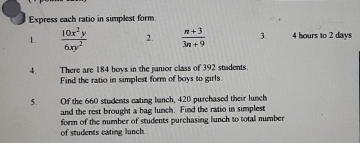 Please help explain questions 3 through 5 please. I really want how to slove it.-example-1