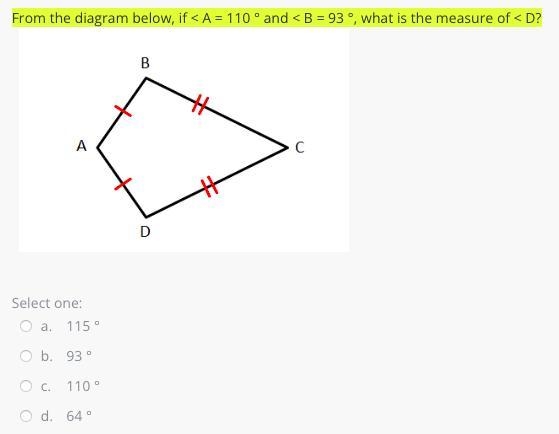 From the diagram below, if < A = 110 ° and < B = 93 °, what is the measure of-example-1