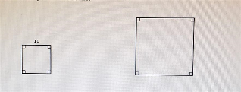 the square below is dilated by a scale factor of 2. Find the perimeter and area of-example-1