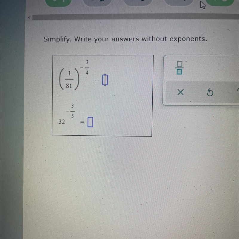 Simplify. Write without exponents.-example-1