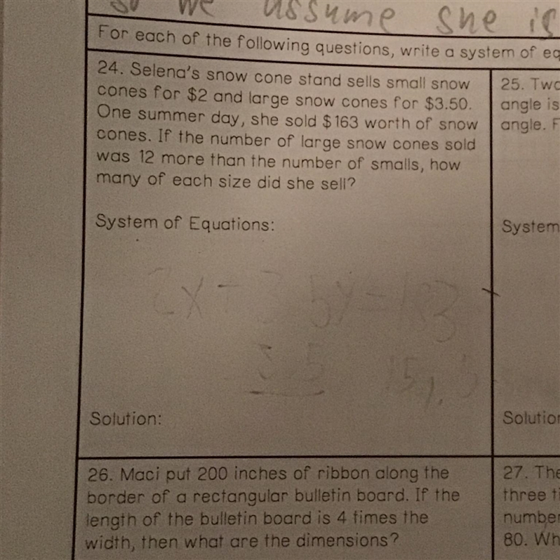 Please solve #24 for me.I’m struggling badly with systems of equations and need some-example-1