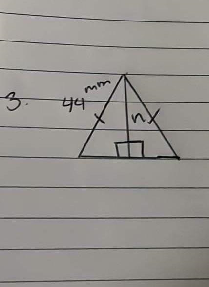 Pythagoras theorem How do i find the n​-example-1