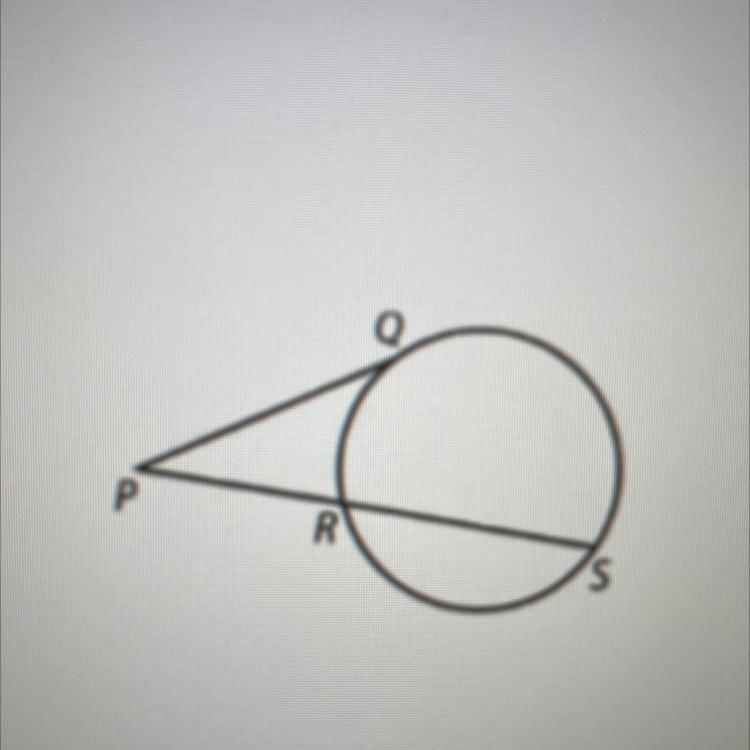 If mQR = 80° and mQS = 150°, what is m-example-1