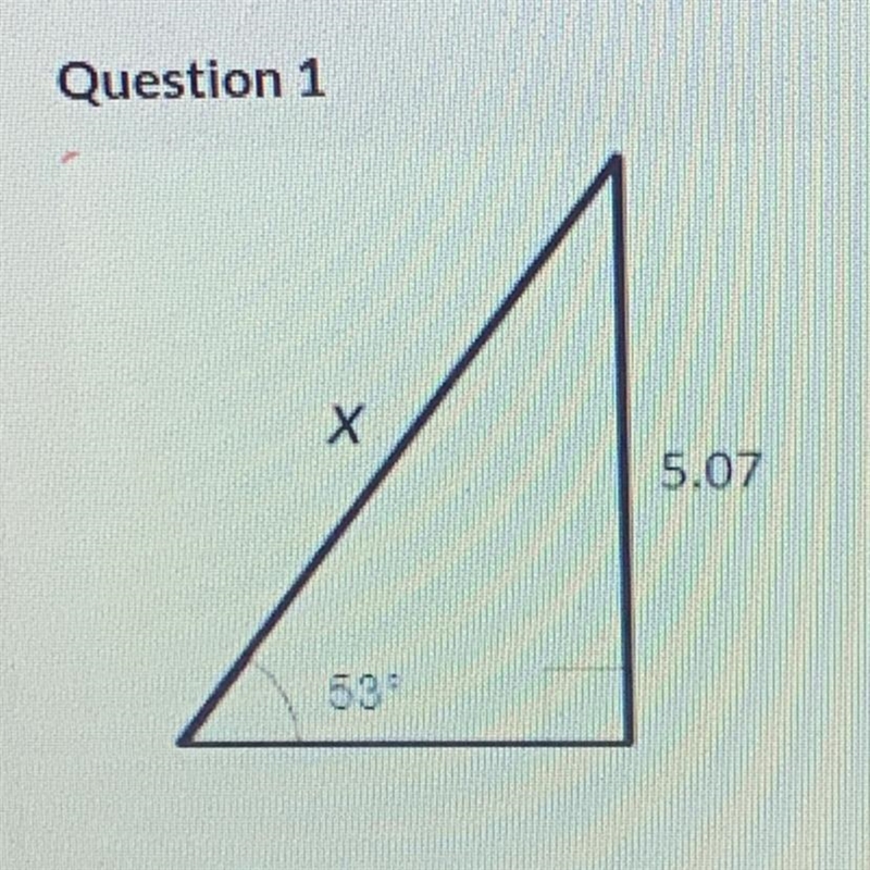 Solve for the missing side labeled "x.”-example-1