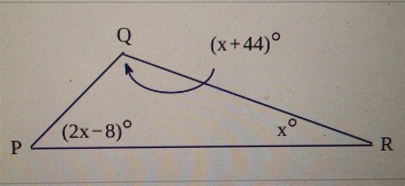 for the figure on the below, find the value of the variable and measures of the angles-example-1