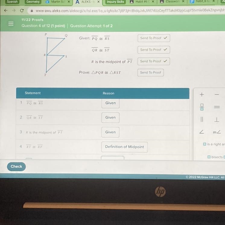 Please help i need one more proof, problem included in image-example-1