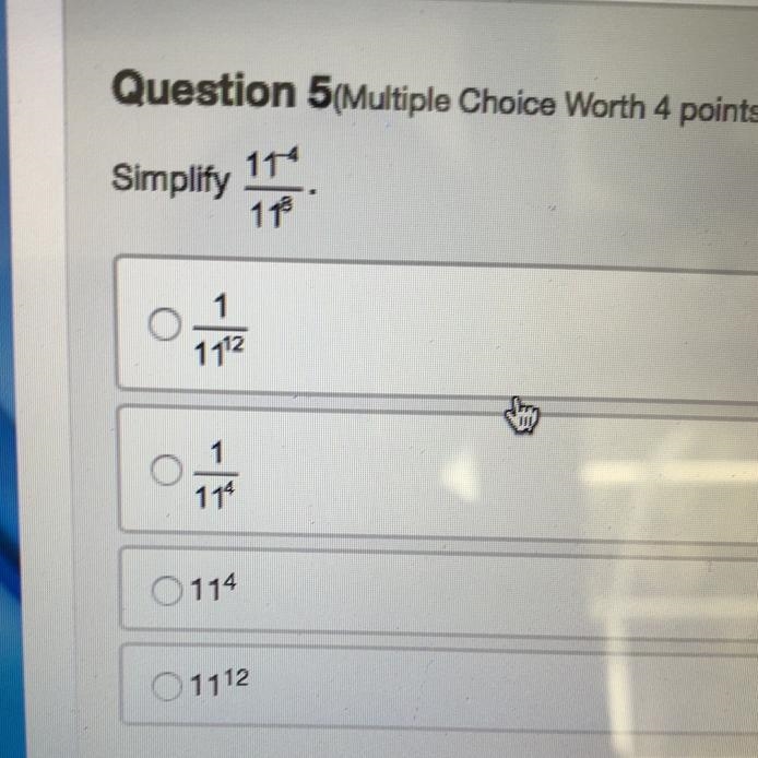 So my last question was to explain (4^7/5^2)^3 • and I got that one right but now-example-1